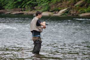 Fishing on Pine Creek