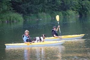 Kayakers on Pine Creek